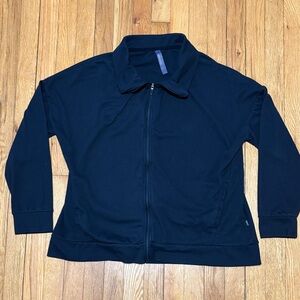 Mondetta Lightweight Black Jacket Size XL Stretch Zip Front